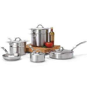 Viking 11-pc. Stainless Steel Cookware Set - Frontgate