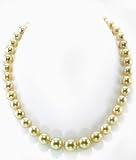 10-12mm Golden South Sea Pearl Necklace