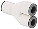 Legris 6340 62 00WP2 LIQUIfit Push-to-Connect Fitting, Wye, 1/2