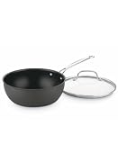 311Wrsi%2BkqL. SL160  Cuisinart Chefs Classic Nonstick Hard Anodized 3 Quart Chefs Pan with Cover
