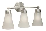 Premier 617323 Essen Vanity Fixture 3-Light, Brushed Nickel