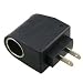 Car Power DC to AC Inverter AC/DC Adapter Converter Charger 110-240V AC to 12V DC / Universal AC-DC Power Socket Adapter Converter - Use Car Chargers in 110V AC Wall Outlets