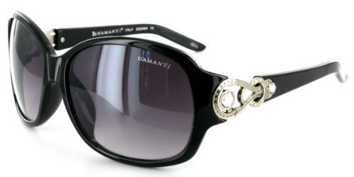 D'Amanti 82022 Fashion Sunglasses from with Hand-Inlaid Austrian Crystals and Metal Temple Decorations for Glamorous and Stylish Women