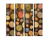 Abstract Contemporary Circle Wall Art Tin Metal
