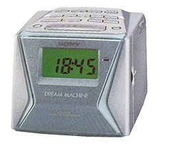 Childrens Toyshop  Electronics : Sony ICF-C153L Cube Clock Radio - Silver