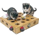 SmartCat Peek a Prize Toy Box Cat Toy prize toy box - includes 2 toys