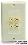 Niles Audio 4-post Wall Outlets for Speaker Wires bone