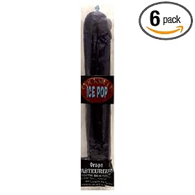 Adult Candy Shoppe Cocksicle Ice Pop, Grape (Pack of 6)
