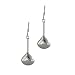Jewelry : Polished Sterling Silver Droplet Dangle Earrings