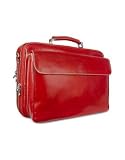 Review Chiarugi  / Chiarugi Men's Italian Leather Laptop Briefcase Red