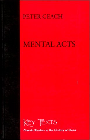 Mental Acts (Key Texts (South Bend, Ind.).)