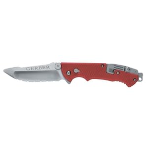 Gerber 22-41534 Hinderer Rescue Knife with Serrated Edge and Sheath by Gerber Legendary Blades