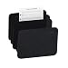 Rubbermaid 17111 Image series add-a-file ii starter kit, black, 4/set