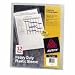 Office Products : AVE72311 - Thumb-Notched Poly Plastic Sleeves