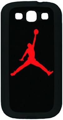 Rubber S3 Black Case, Air Jordan Michael NBA Basketball Personalized Custom Fashion Samsung Galaxy S3 i9300 Case Silicone Cover By Perezoom Design