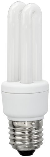 Siena 102774 Energiesparlampe Standardform 30mm Durchmesser 7W E27 340 Lumen 2-Rohr 220-240V 50HZ, ca.8000h, 2700K Energieeffiziensklasse A