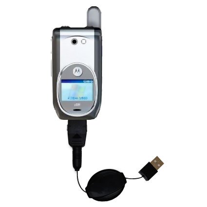 Retractable USB Cable for the Motorola i930 with Power Hot Sync and Charge capabilities - uses Gomadic TipExchange Technology