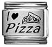 Clearly Charming I Heart Pizza Laser Italian Charm