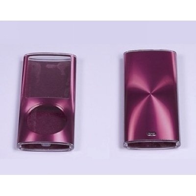Logotrans Clear Metal Hardcase Tasche f&uuml;r Apple iPod Nano 4 rot
