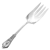 Wallace Rose Point All Sterling Salad Serving Fork