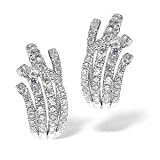 Fancy Diamond Earrings In 18ct White Gold 118ct