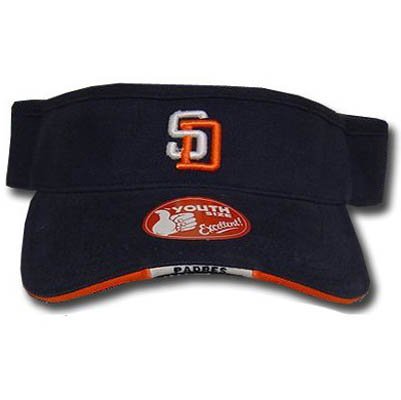 MLB VISOR HAT CAP SAN DIEGO PADRES YOUTH SIZE KIDS BLUE