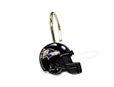 NFL Baltimore Ravens Set of 12 Shower Curtain Rings
