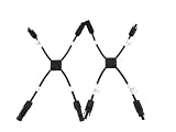 Anlighter® Y字型並列用 MC4 パラレル コネクタ / 1M3F + 3M1F / TUV 太陽光パネル専用/X 型 4 ウェイ MC4 太陽分岐コネクタ、MC4 コネクタ (各 1 セッ