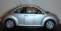 1999 Volkswagen New Beetle (Silver) 1:18 scale diecast car by Welly