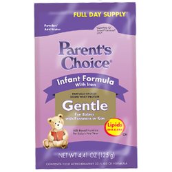 Parent's Choice Infant Formula with Iron GENTLE - Powder Baby Formula 4.41 oz. Packet