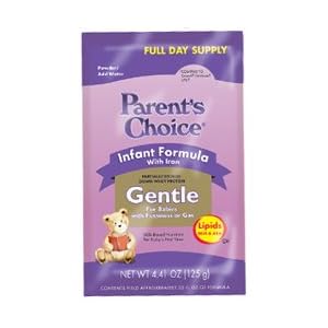 Parent's Choice Infant Formula with Iron GENTLE - Powder Baby Formula 4.41 oz. Packet