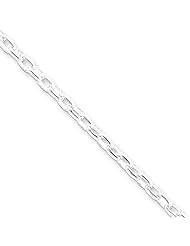 3.2mm, Sterling Silver, Oval Rolo Chain, 20 inch