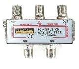 Electronics : 4 WAY F SPLITTER FOR CABLE TV