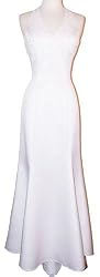 Bridal Satin Beaded Halter Gown Holiday Wedding Dress