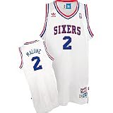 Moses Malone Philadelphia 76ers Adidas Throwback Jersey
