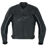 Alpinestars Octane Leather Motorcycle Jacket Black 58