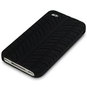 iPhone 4 4G 4th Generation Chunky Tyre Black Silicone Skin Case Cover The Keep Talking Shop iPhone 4 Accessories