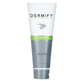 Dermify 100% natural, 3-in-1 Acne Treatment (Acne Cleanser, Mask and Acne Spot Treatment) 3.5 oz + FREE HYDRATING LOTION