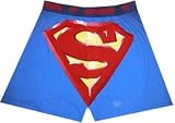Superman boxer with a Super Size shield for men
