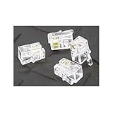 Rj-11 6p4c Modular Plugs 100 Pcs