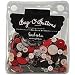 Foof-A-La Bag-O-Buttons: Red, Black, & Cream