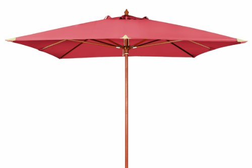 Doppler 80995XQ931 Sonnenschirm Monte Carlo Luxus 3 x 3 m, 8-teilig, terracotta