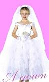 IMAGE OF Child X-Small 2-3 - Bride Costume (Dress only. Does not include Veil, Flowers or Gloves)