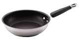 KitchenAid Gourmet Essentials Brushed Stainless-Steel Nonstick 8-Inch Open Skillet