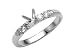 0.30 cts Round Diamonds Engagement Ring - Platinum, 18kt White or Yellow Gold