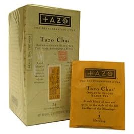 Tazo Organic Chai' Tea- Retail Box - Tea Bags'
