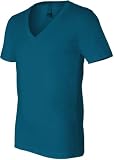 Canvas Unisex Deep V-Neck Short Sleeve T-Shirt. 3105