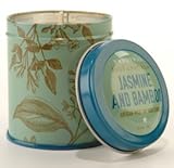 display Paddywax Botanical Collection 5-1/2-Ounce Poured Candle in a Decorated Tin, Jasmine And Bamboo