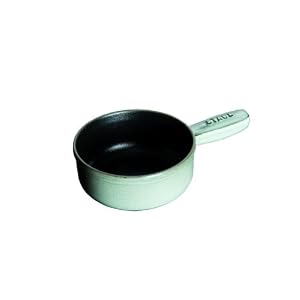 Staub 4.5 Inch Mini Cheese Fondue Pot, Graphite Grey by Staub