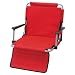 Sporting Goods : Red Stadium Seat with Folding Metal Frame